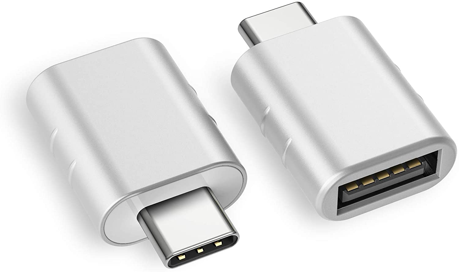 Syntech USB C to USB Adapter (2 Pack), Thunderbolt 3 to USB 3.0 Adapter Compatible with MacBook Pro 2019 and Before, MacBook Air 2019/2018, Dell XPS and More Type C Devices, Silver Syntech USB C to USB Adapter (2 Pack), Thunderbolt 3 to USB 3.0 Adapter Compatible with MacBook Pro 2019 and Before, MacBook Air 2019/2018, Dell XPS and More Type C Devices, Silver